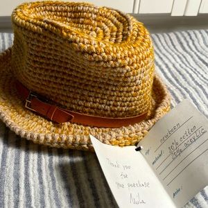 NWT. Handmade Panama hat for newborn baby